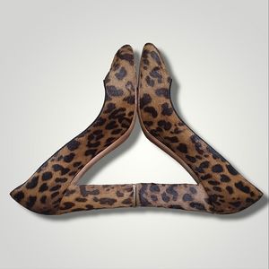J. Crew Hair On Leopard Print Heels